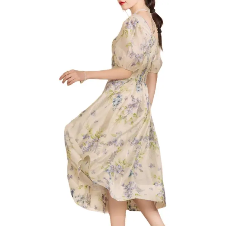 QIAOYUHUAZUN Short Sleeved Dresses Women's Multicolor-1