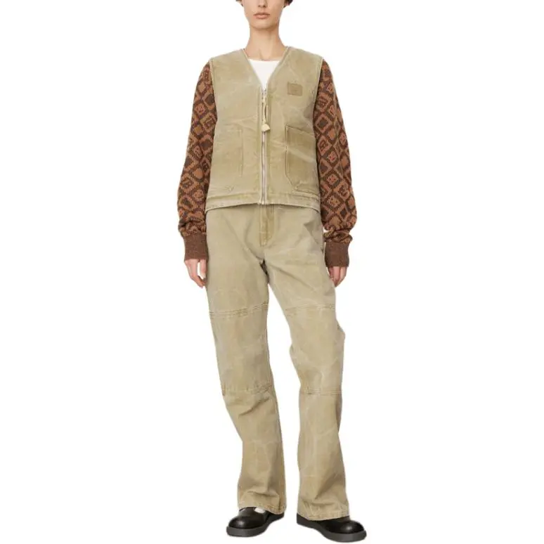 Acne Studios Vests Unisex Khaki-4