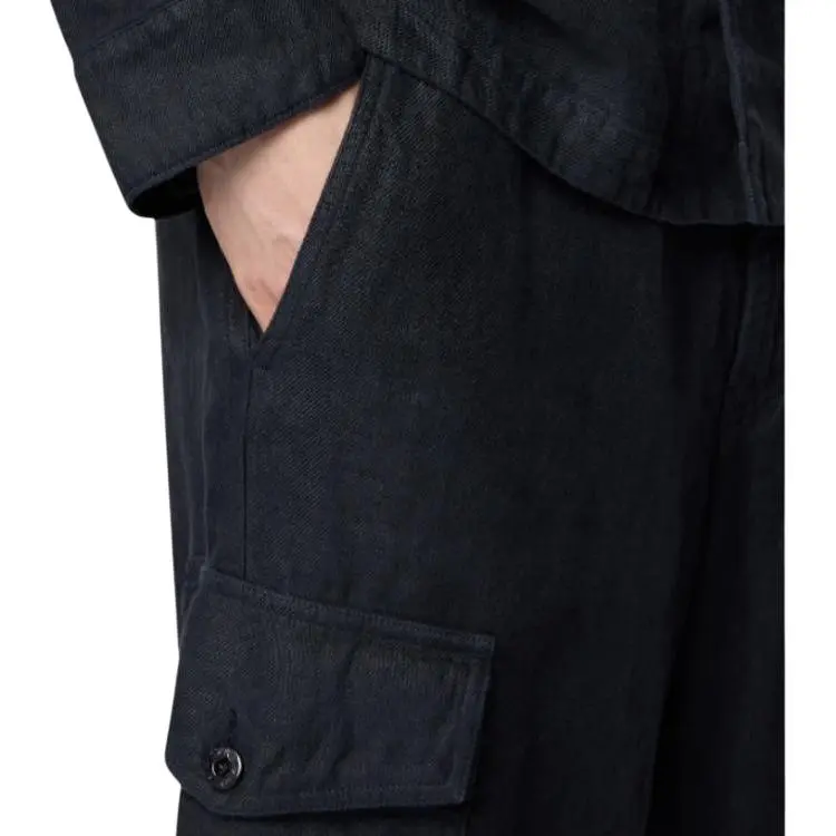 STONE ISLAND Ghost Collection SS25 Cargo Pants Men's Marine Blue-3