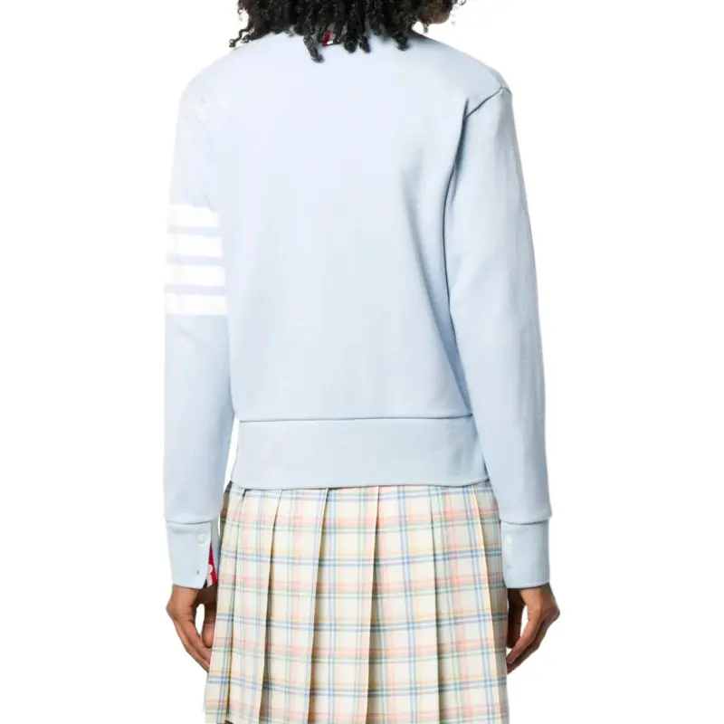 THOM BROWNE V Neck Buttoned Cardigan-4