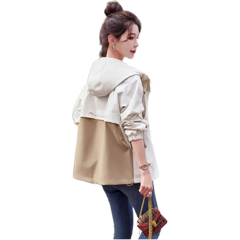 Fele.d Windbreaker Jacket Trench Coat Women's-6