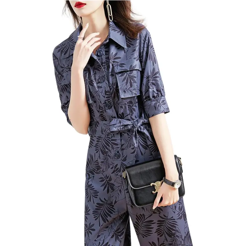 【dme】 Jumpsuit Women's Navy Blue-3
