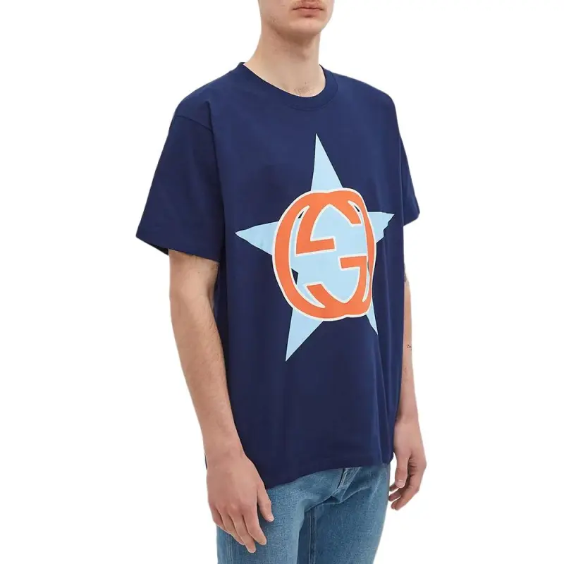 GUCCI Star Interlocking Gg T shirt-3