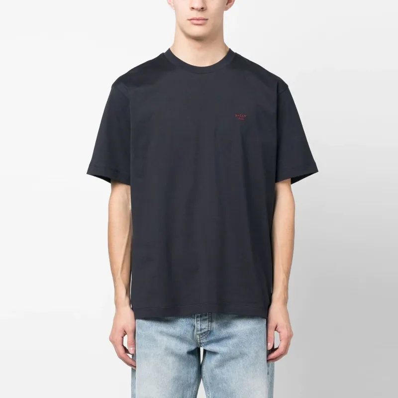 BALLY T Shirts Men Marine Blue-1