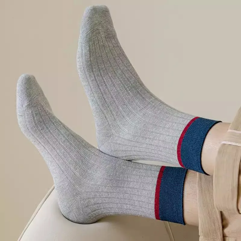 FIRS Mid Calf Socks Men's Shopping Bag 4 Pack-5