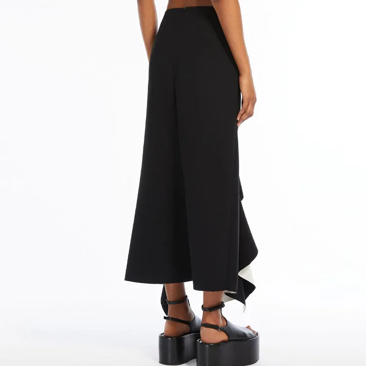 SportMax Casual Long Skirts Women's Black-3