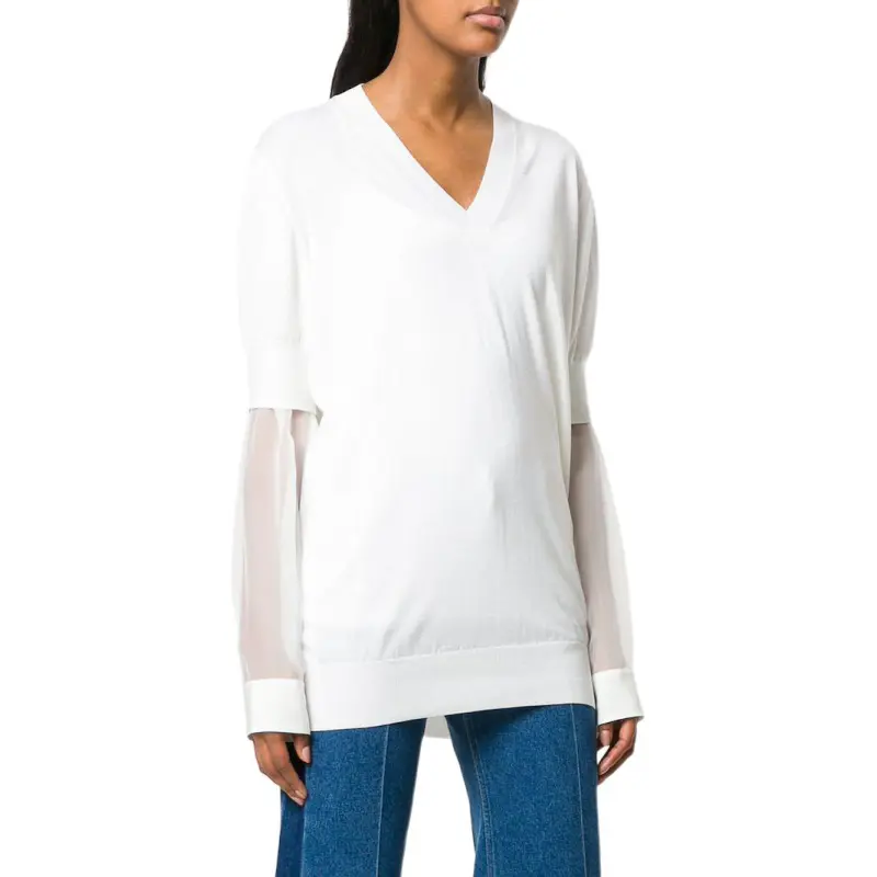 Givenchy Sheer Sleeve Sweater-3