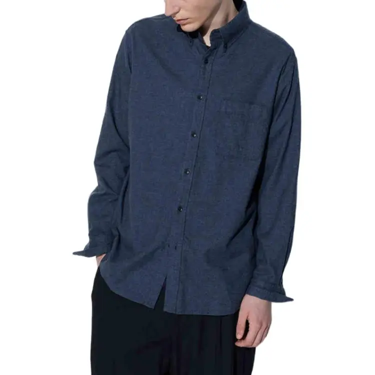 UNIQLO Shirts Unisex Navy Blue-1