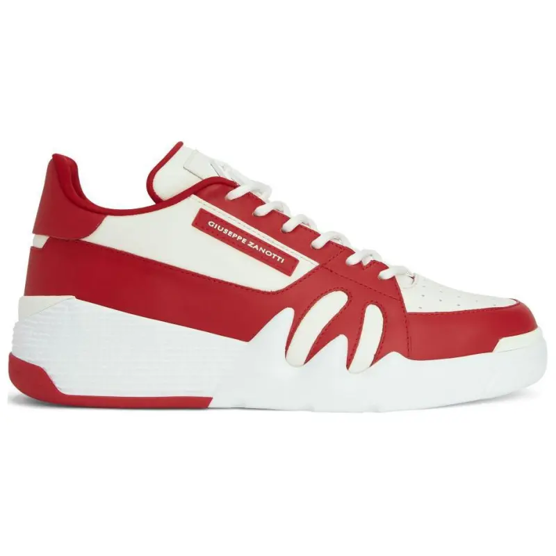Giuseppe Zanotti/GZ Talon Mid Top Casual Shoes Men's Red White-1