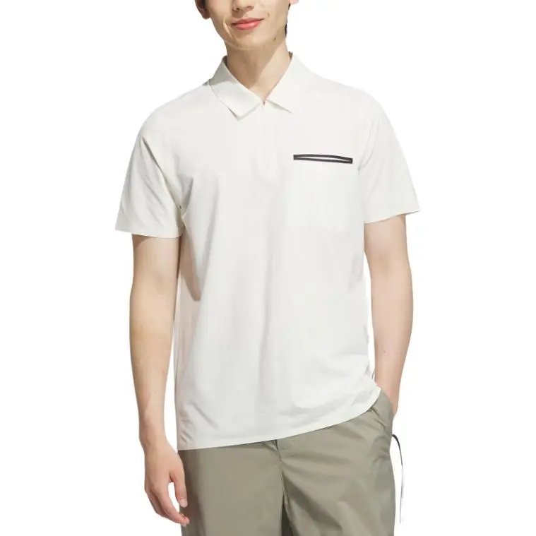 Adidas SS25 Polo Shirt Men's Jade White-1