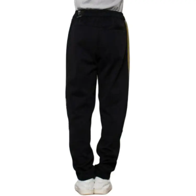 Adidas Knitted Sweatpants Men's Black Gold-2