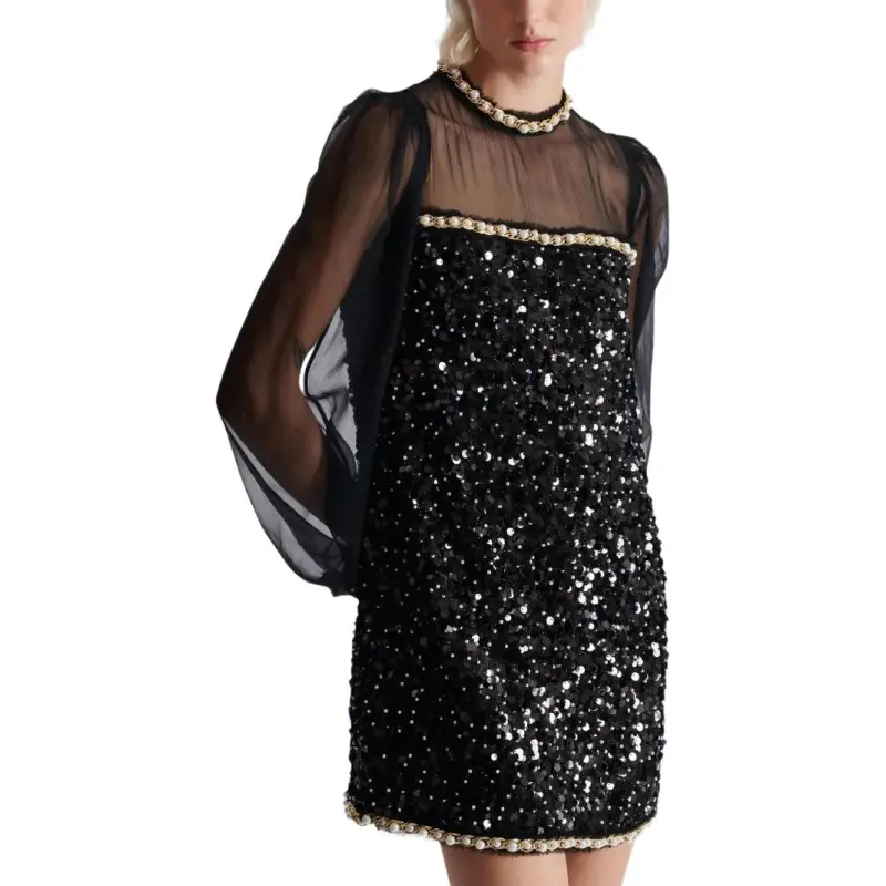 BALMAIN Sequin Detailing Dress-3