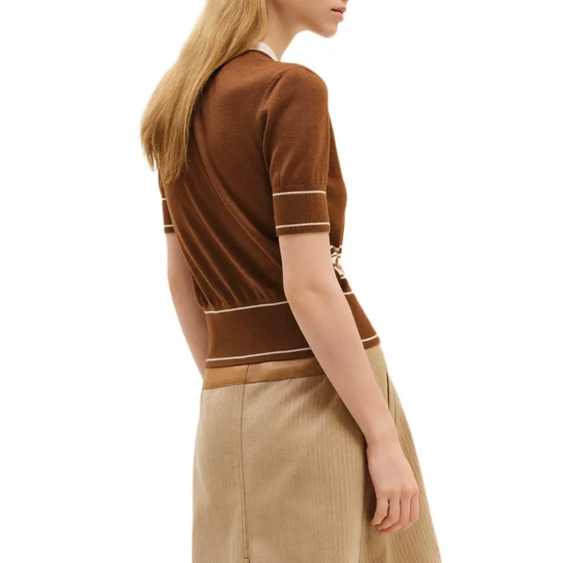 HERMES SS25 Knitwear Women's Chestnut Brown-1