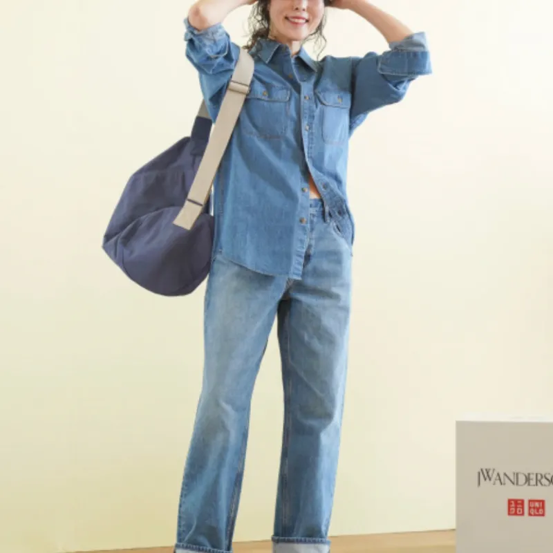 UNIQLO x JW Anderson SS24 Jeans Women's Blue-2