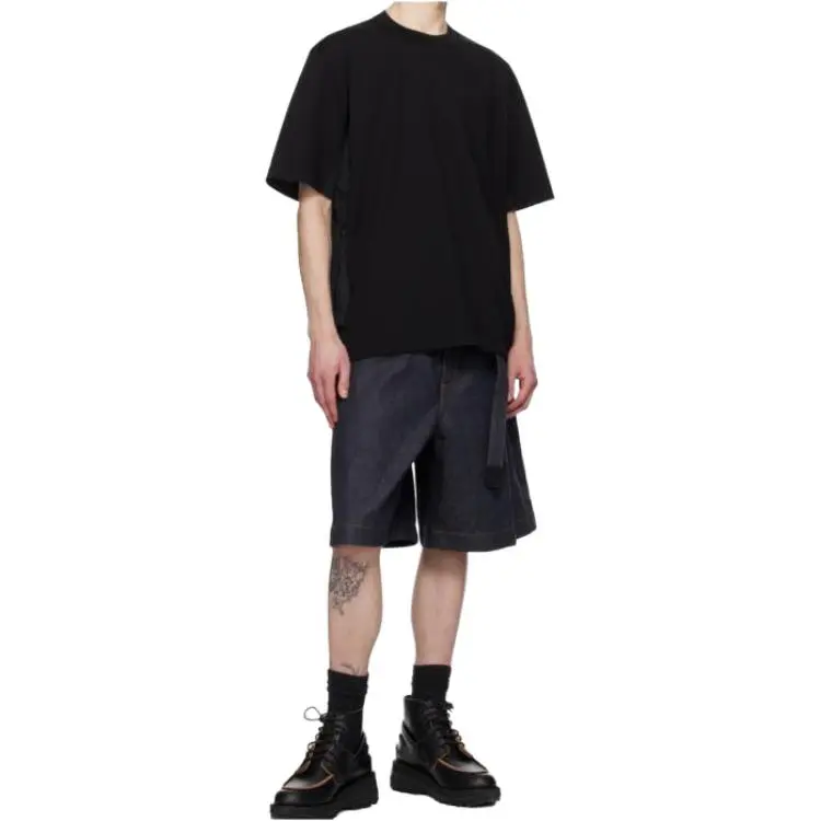 Sacai Short Sleeved Crewneck T Shirt-2