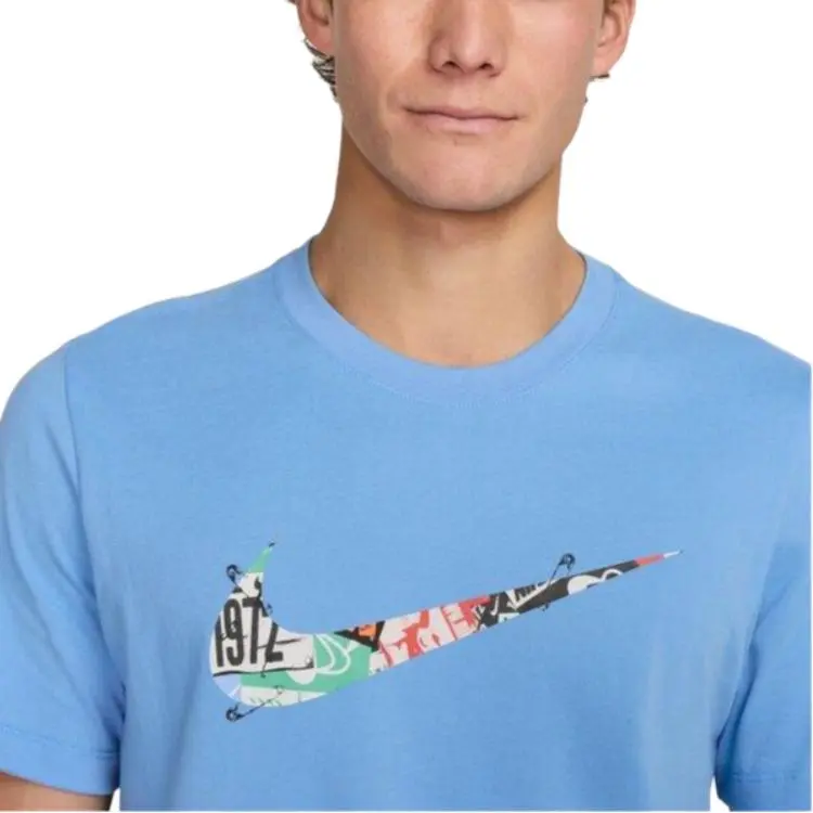 Nike T Shirt Men's University Blue-3