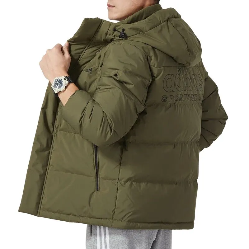 Adidas Down Jacket Men's Strata Olive Green-4