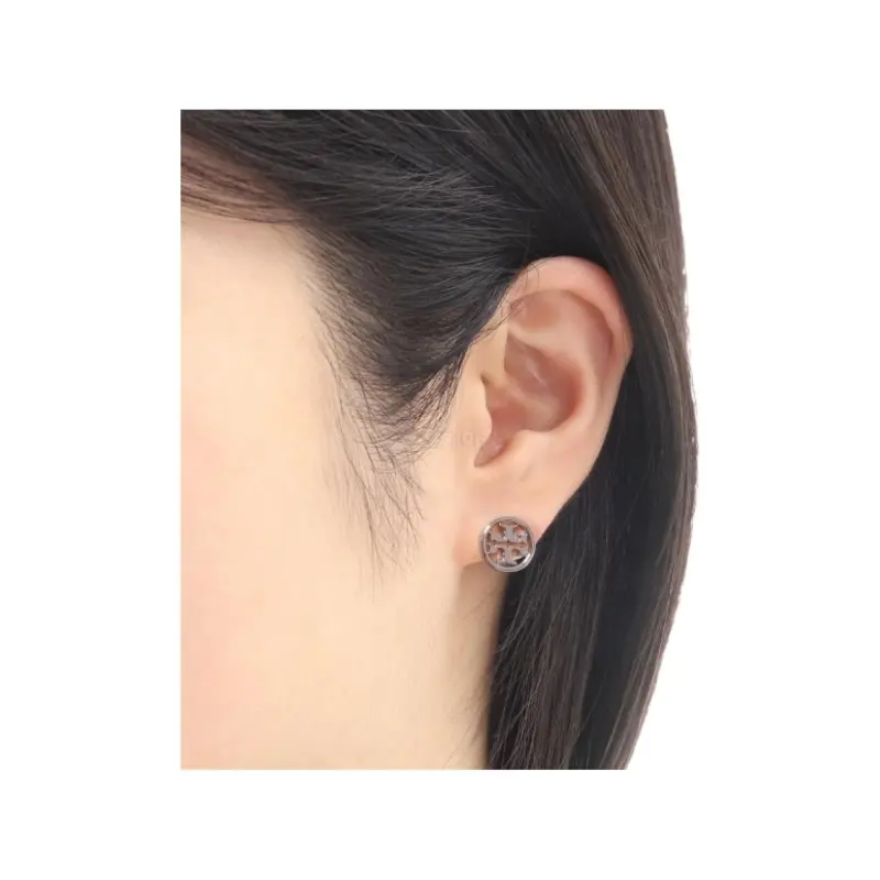 TORY BURCH Logo Detailed Earrings-4