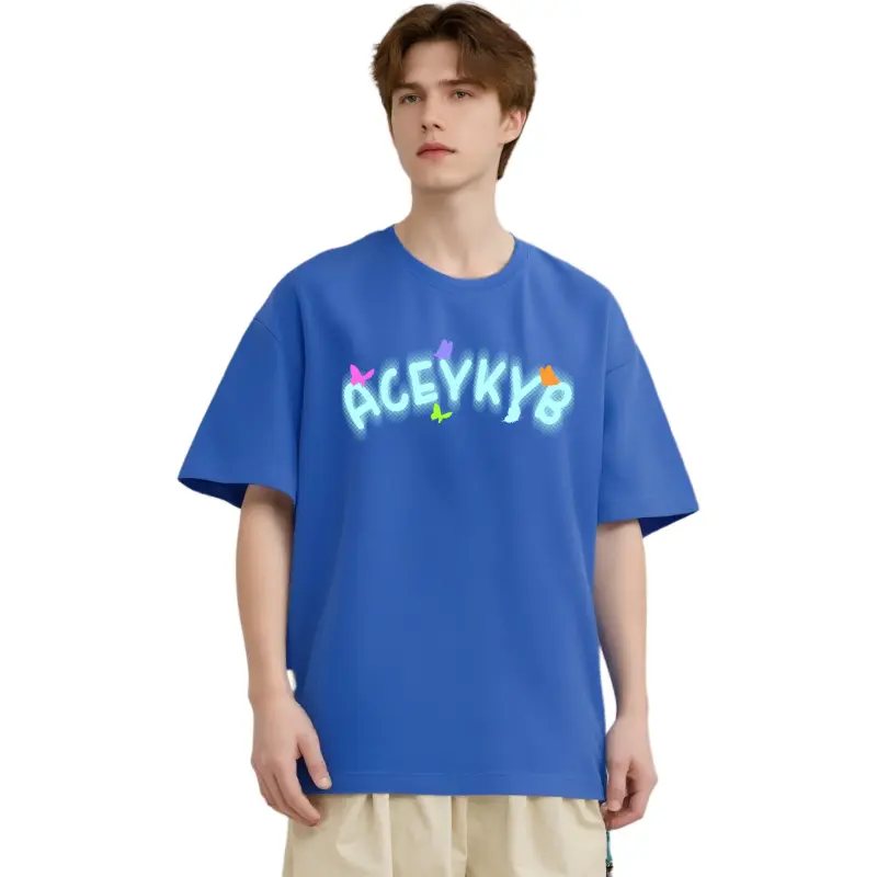 YK&YB T Shirts Unisex Royal Blue-4