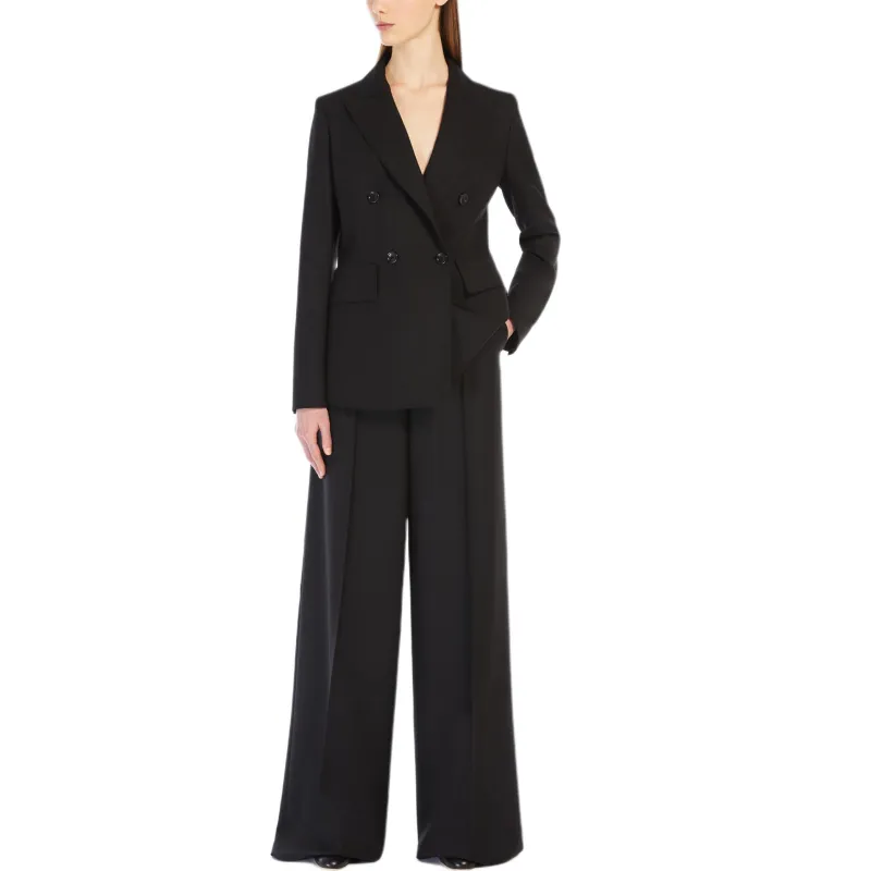 MaxMara Sanna Double Breasted Long Sleeved Jacket-1