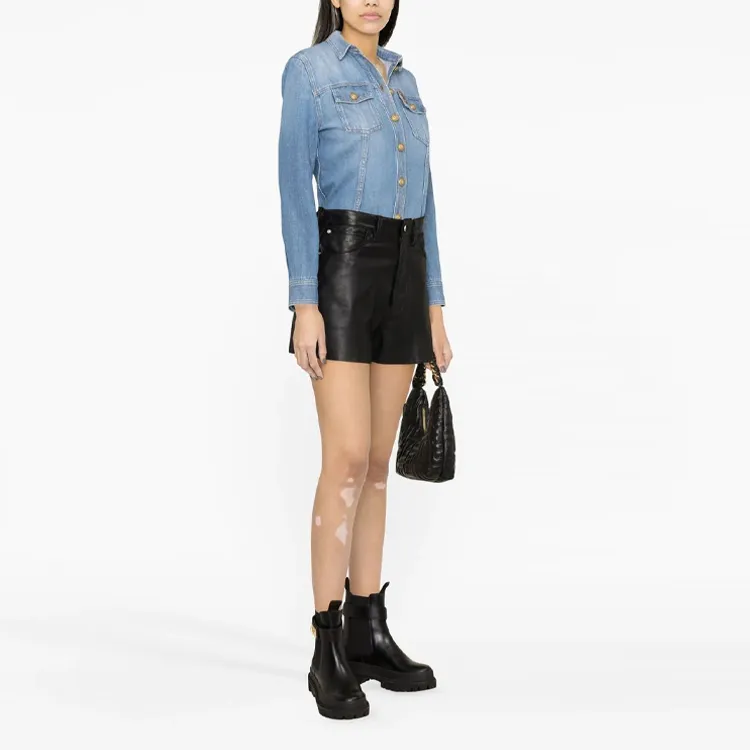 BALMAIN Shirts Women's Blue-3