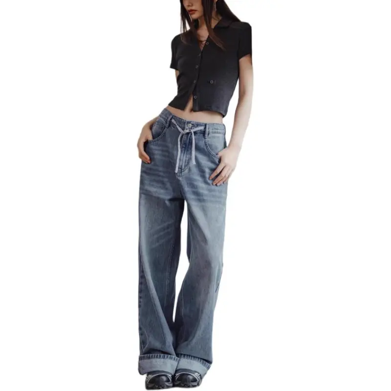 MADEN Jeans Women's Light Blue-3