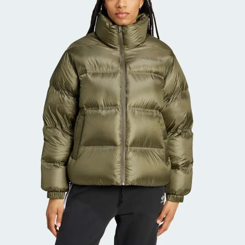 Adidas Originals PREMIUM PERTEX DOWN PUFFER Down Jacket Women's Strata Olive Green-1
