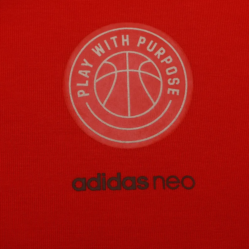 Adidas Neo M CS VRSTY HD Sweatshirt Men's Red-3