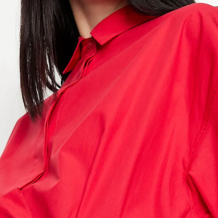 ARMANI EXCHANGEAE Short Sleeved Dress Women's Red-5