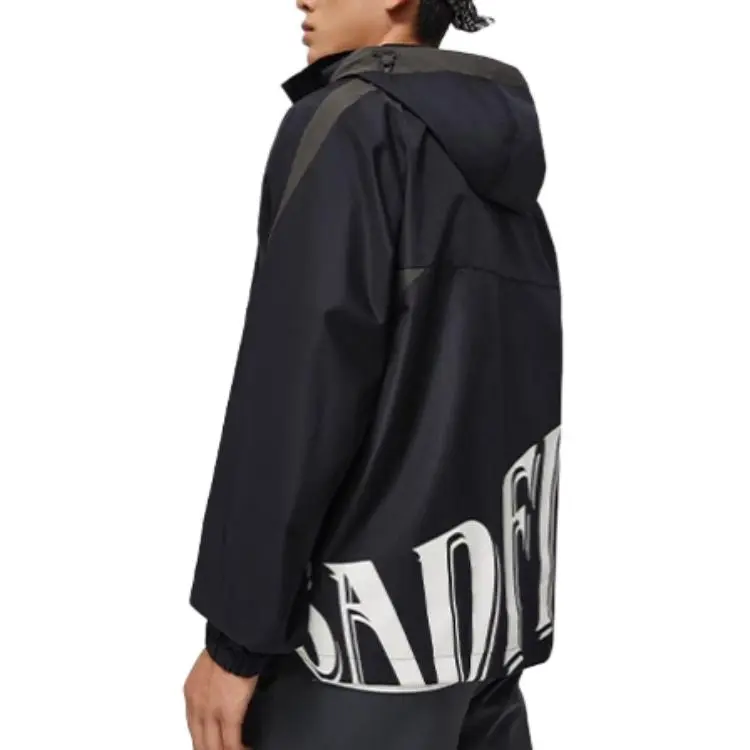 LiNing Badfive Windproof Windbreaker Jacket Men's Black-4
