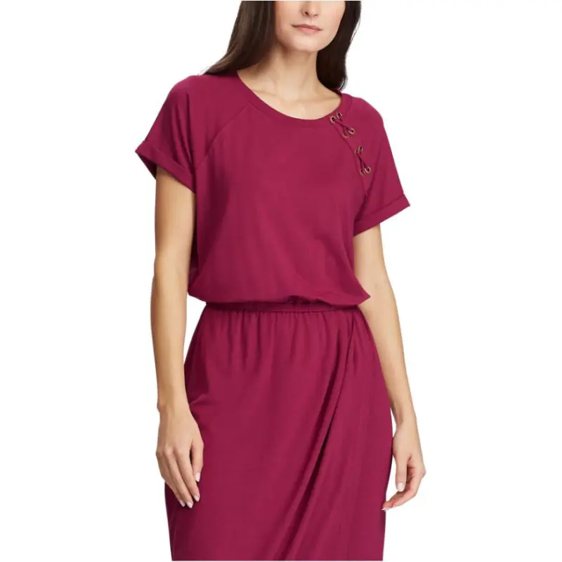Polo Ralph Lauren Short-Sleeved Dresses Women's Red-2