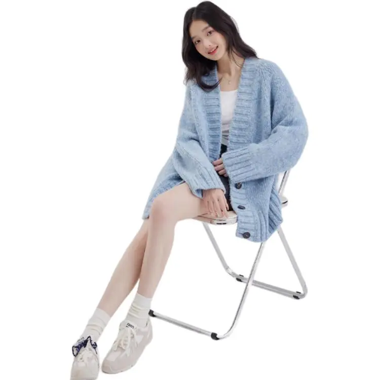 DEAR DEER PUFF Knitwear Women's Blue-4
