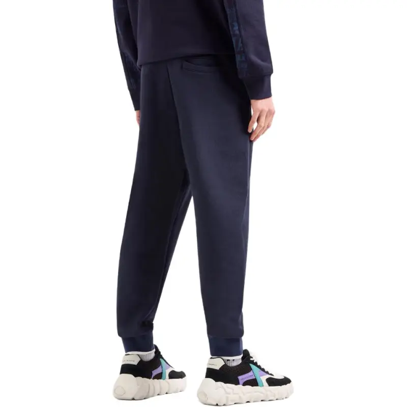 ARMANI EXCHANGEAE SS24 Knitted Sports Pants Men's Night Blue-4