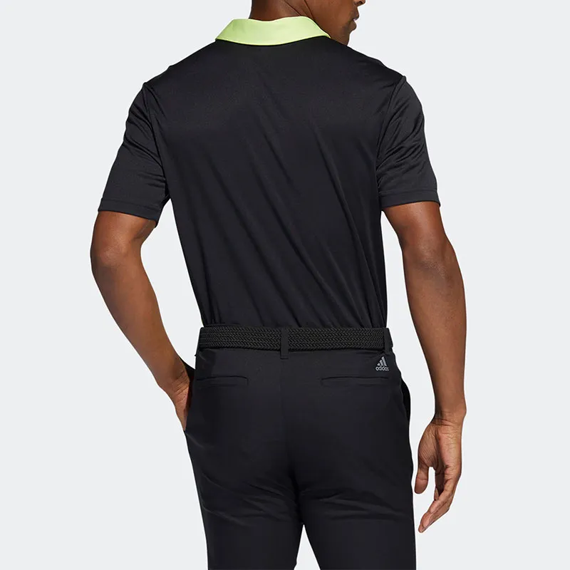 Adidas NVLTY CORE Polo Shirt Men's Sour Green/Black-2