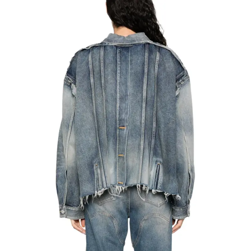 Balenciaga Deconstructed Panelled Denim Jacket-4