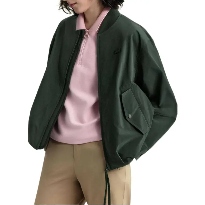 LACOSTE Jacket Women's Stone Black Green-2