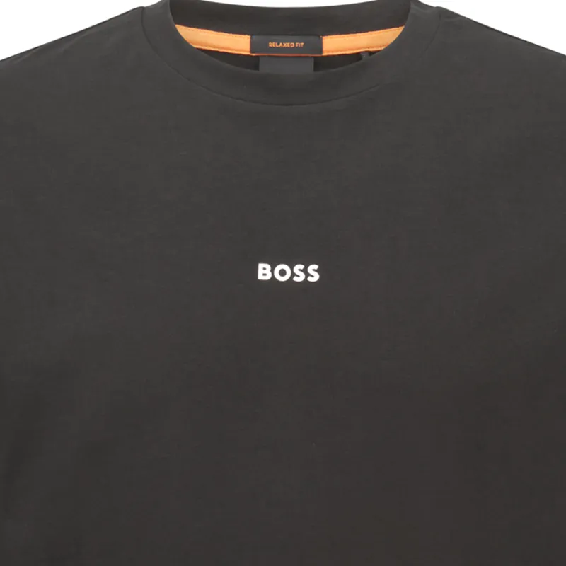 HUGO BOSS Logo Printed Crewneck T Shirt-4