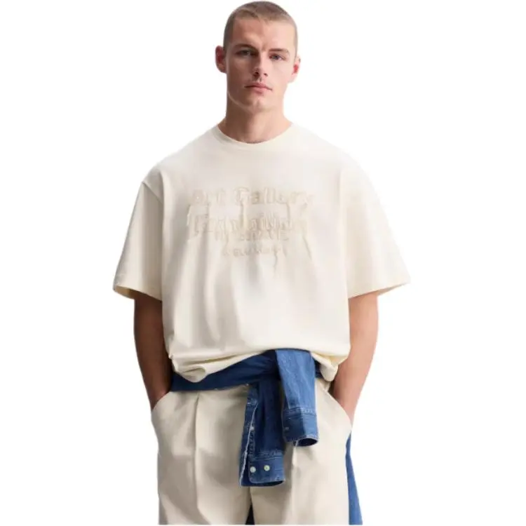 ZARA T-Shirt Men's Frosted White-3