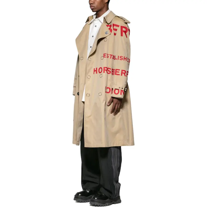 Burberry Trench Coat Men's Khaki-4