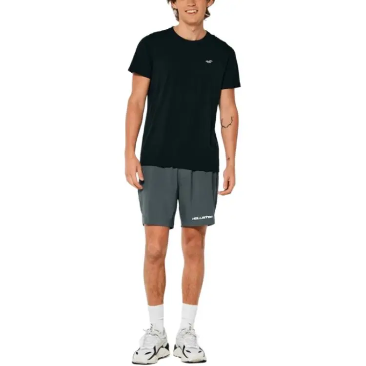 Hollister T Shirts Men Black-3