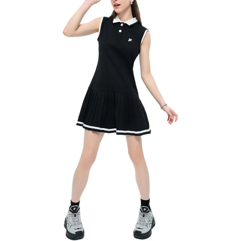 FILA FUSION FUSION LIFEFOB SS25 Sleeveless Dress Women's Jet Black-4