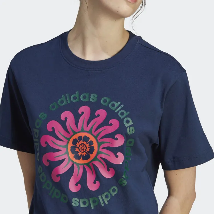 Adidas FARM Rio T-Shirts Women's Midnight Indigo-4