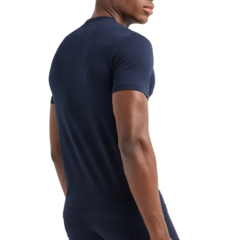 EMPORIO ARMANI Two pack Of Loungewear Fitted T shirts With A Bold Monogram Logo-8