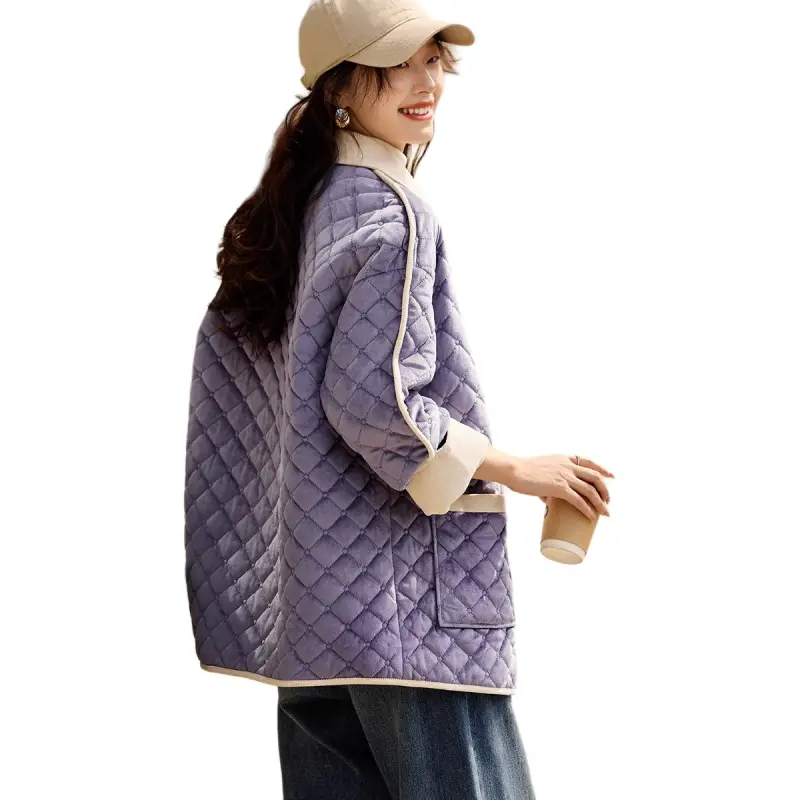 Mo Han Yi Mei Puffer Jacket Women's Dusty Purple-3