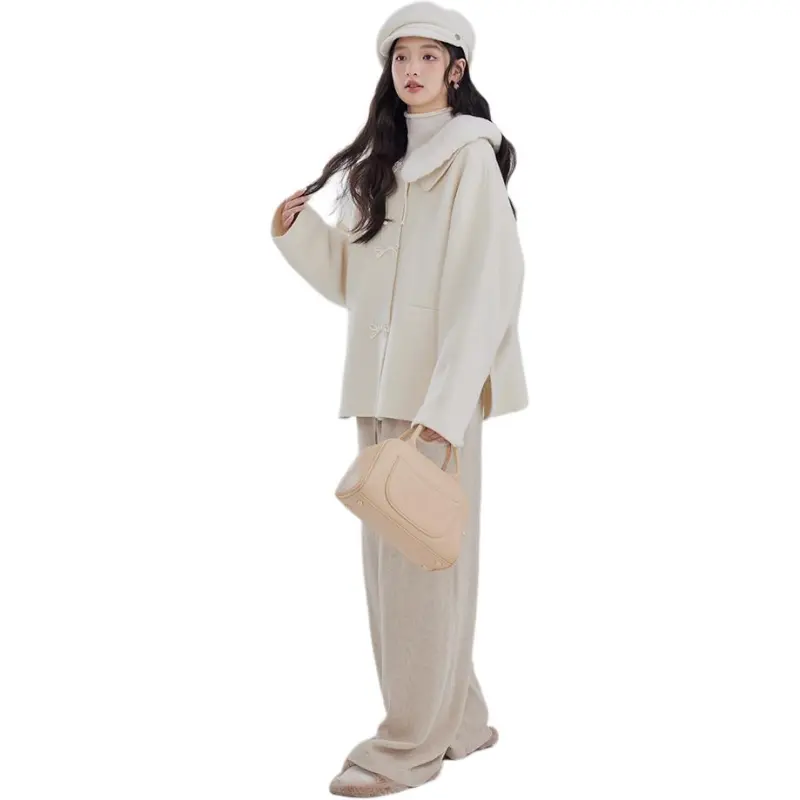 DEAR DEER PUFF Coats Women's Pink-5