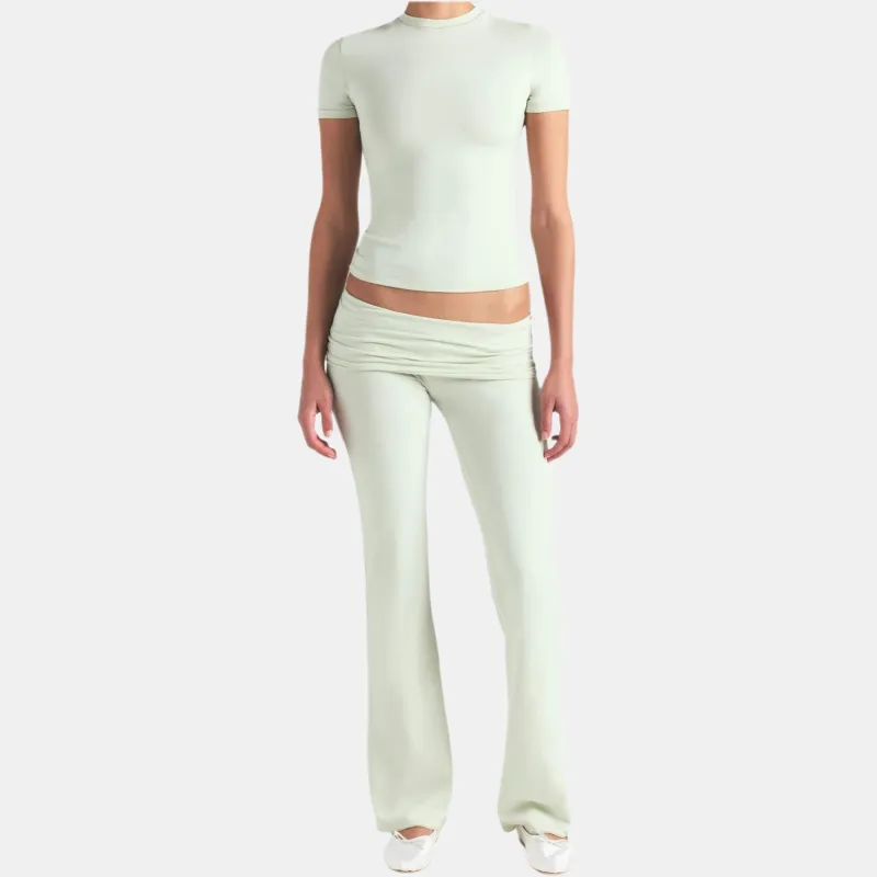 SKIMS T Shirt Women's Mint Green-1