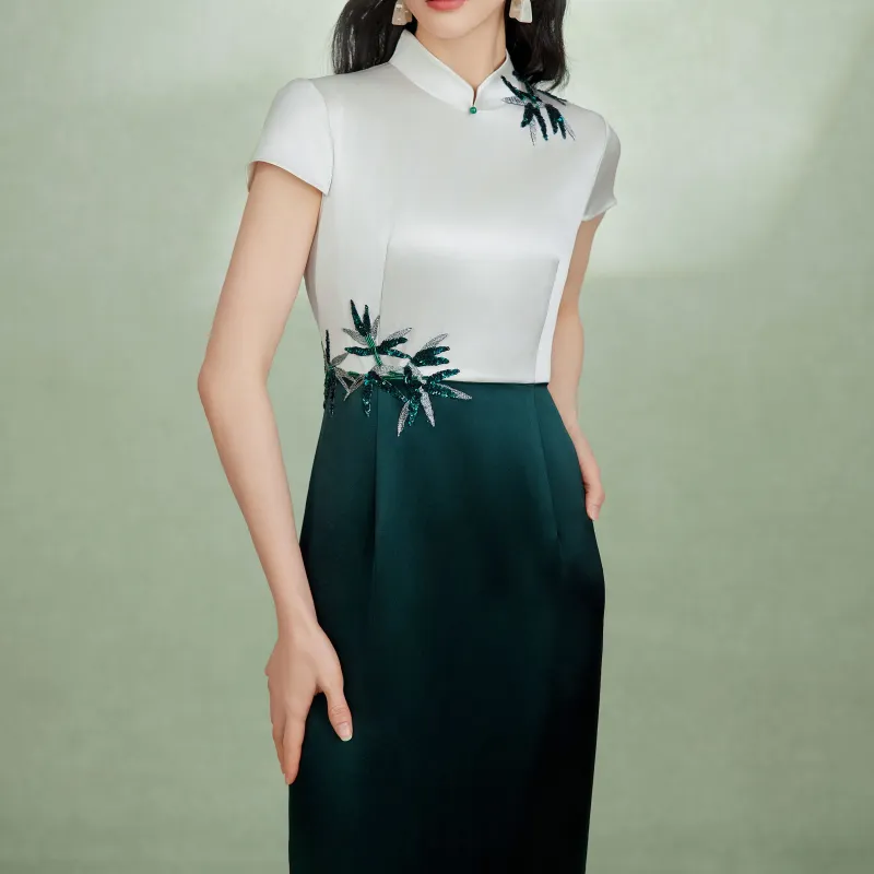BBLLUUEE Short Sleeved Dress Women's Turquoise-2