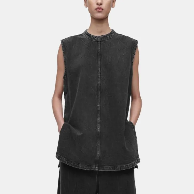 COS Vests Women's Washed Black-1