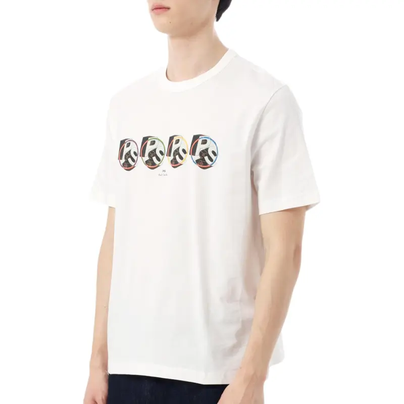 Paul Smith Ps Circle logo print T shirt-2
