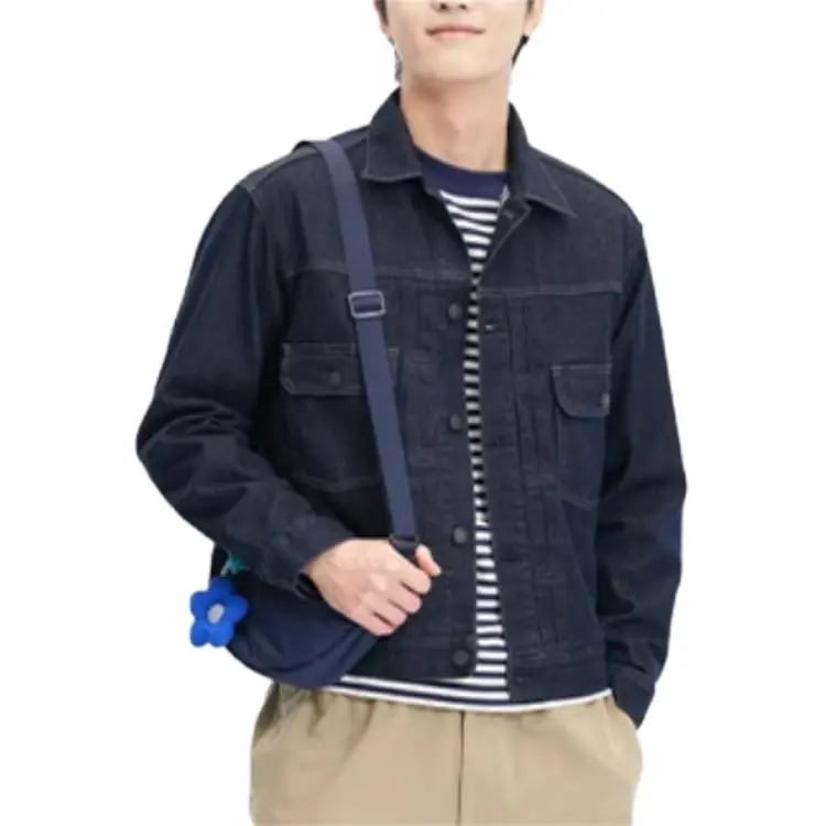 UNIQLO Denim Jacket Unisex Lake Blue-3